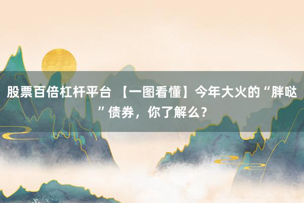 股票百倍杠杆平台 【一图看懂】今年大火的“胖哒”债券，<a href=