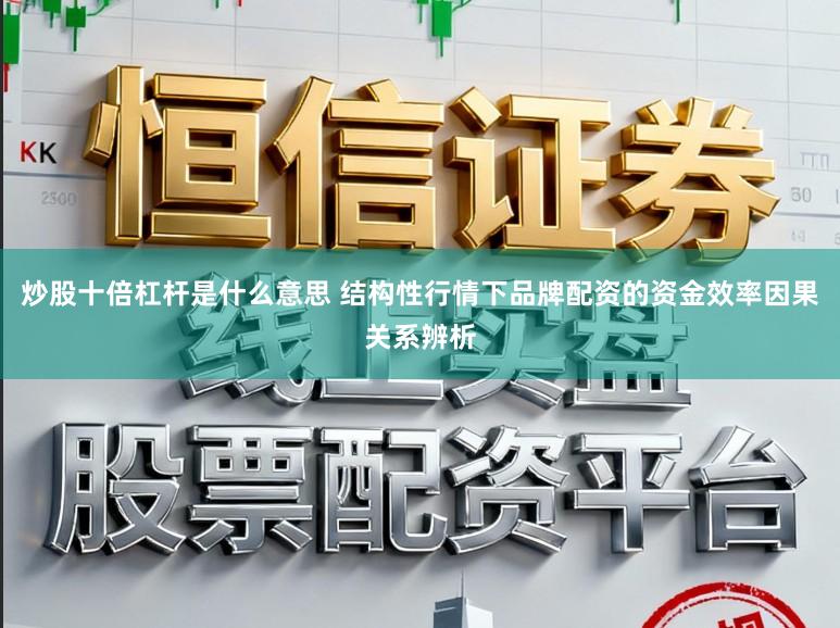 炒股十倍杠杆是什么意思 结构性行情下品牌配资的资金效率因果关系辨析